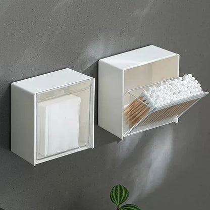 “ClearBox” Dustproof Wall Mounted Storage Box for Cotton Buds and Jewelry