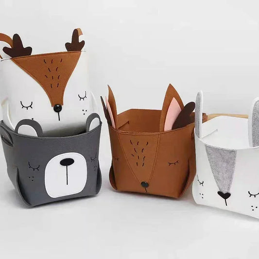 Panier de Rangement en Feutrine “FunAnimals”